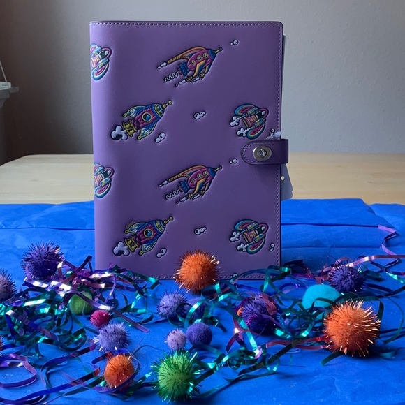 π COSMIC COACH NOTEBOOK WITH ROCKET PRINT π NWT π - Picture 6 of 16